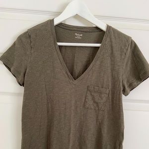 MADEWELL V-NECK TEE - SIZE S